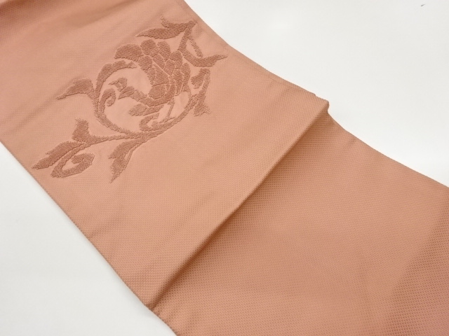 JAPANESE NAGOYA OBI / EMBROIDERY / ARABESQUE